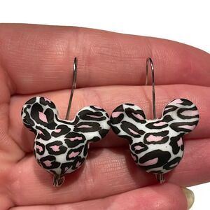 Animal print Mickey Mouse Earrings​